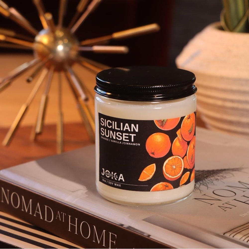 Handmade soy wax candle